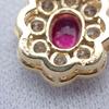 [New] K18 Ruby Diamond Pendant Necklace [i2-6]