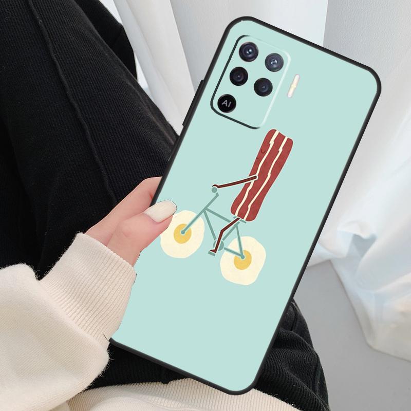 Велоспорт Велосипед Цикл Забавный Чехол Для Oppo A96 A76 A16 A60 A98 A58 A78 A18 A38 A80 A40 A77 A57 A17 A74 A54 A94 A15 A5 Pro