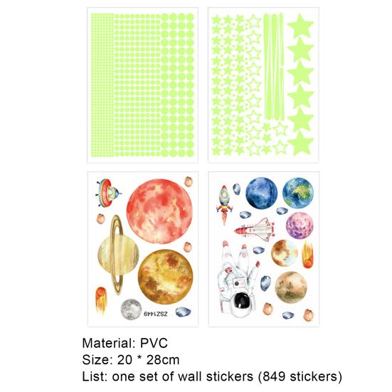 3D водостойкие светящиеся звезды, набор светящихся привлекательных наклеек из ПВХ в темноте, настенные наклейки для дома