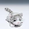 Takenoko Sherry Crawling Cat Gray Plush Toy 58846