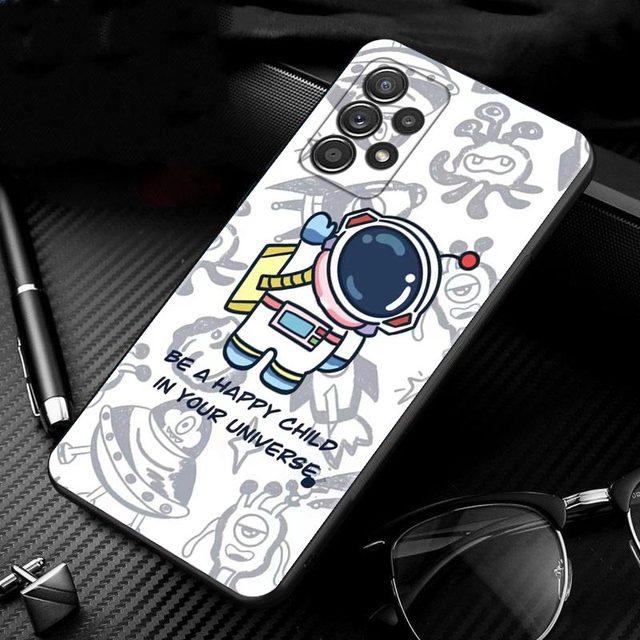 Чехол с милым мультяшным астронавтом для Samsung Galaxy A51 A71 A01 A11 A21 A21s A31 A41 A72 A52 A42 A32 A22 A12 A02 A02s F42
