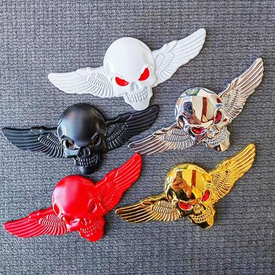 3D металлическая наклейка на автомобиль Angel Wings наклейка на автомобиль металлический скелет эмблема автомобиля декоративная наклейка металл для автомобильных аксессуаров для Bmw