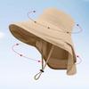 New Adjustable Women's Sun Hat Wide-brimmed Neck Protection Summer Sun Cap UV Protection Outdoor Travel Hiking Hat