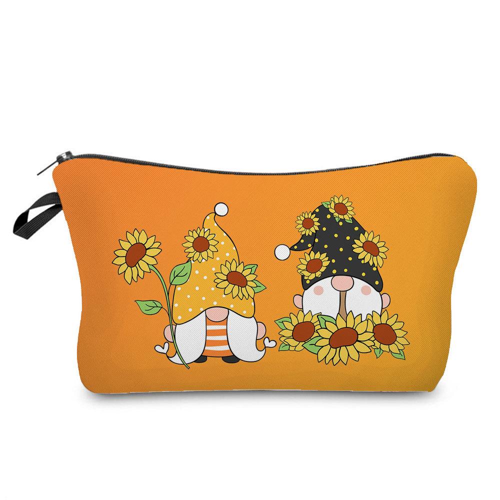 Женская косметичка с принтом гномов, органайзер для туалетных принадлежностей, дорожный кейс для хранения 6392