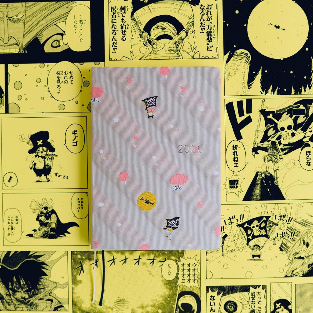 Hobonichi Techo 2026 HON ONE PIECE magazine/Hiluluk's Cherry Blossoms [A6/1 page per day/January/Monday start]