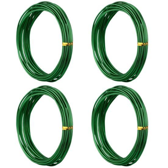 4 рулона 10 м проволока для бонсай анодированный алюминий гибкие цветные самодельные садовые растения