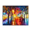 Abstract City Landscape Oil Painting Eiffel Tower Wall Art Canvas Prints Pop Paintings Decorative Pictures for Living Room Decor No Frame