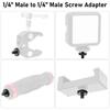 1/4" Male To 1/4" Male Screw Adapter 1/4 Inch Double Male Screw Adapter Thread Converter Supports Tripod Stand Camera Accessory