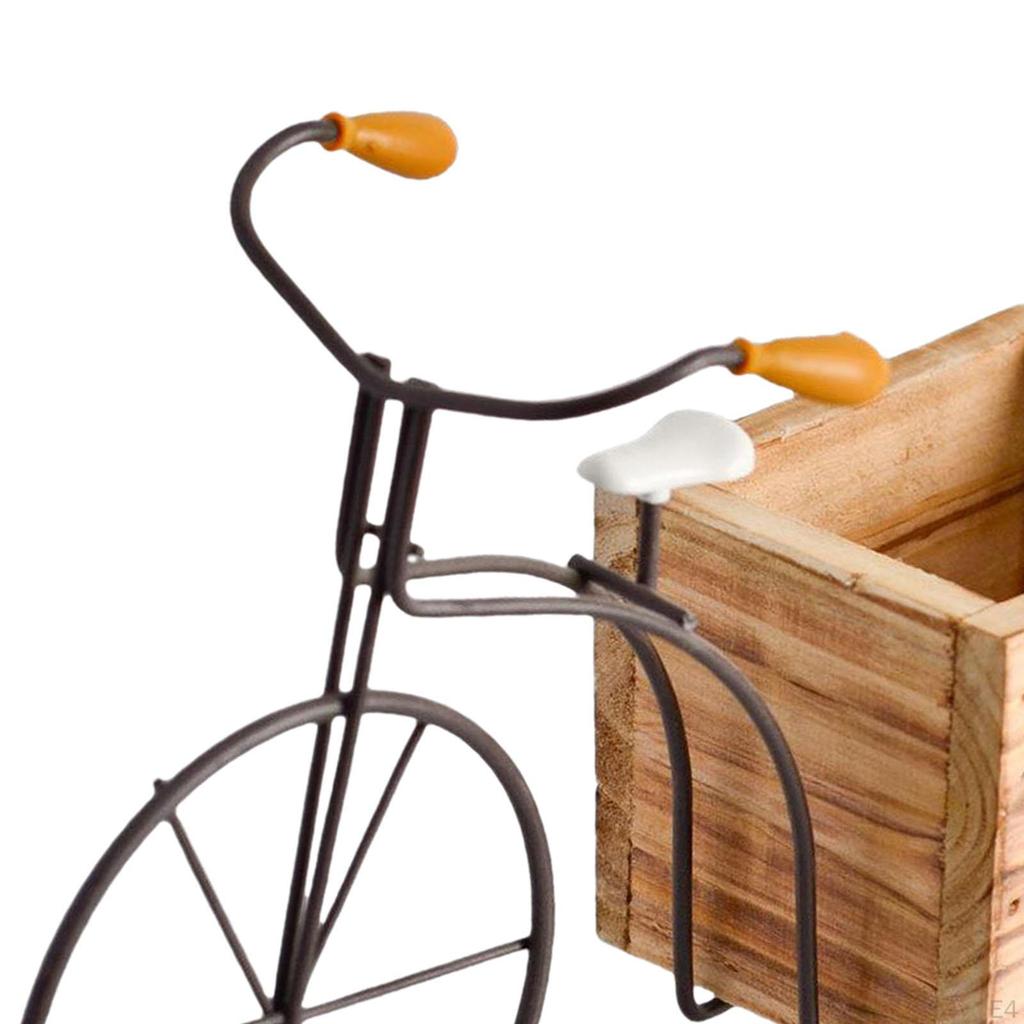 Flower Pot Planter Creative Ornament Bonsai Wooden Box for Yard Garden Indoor