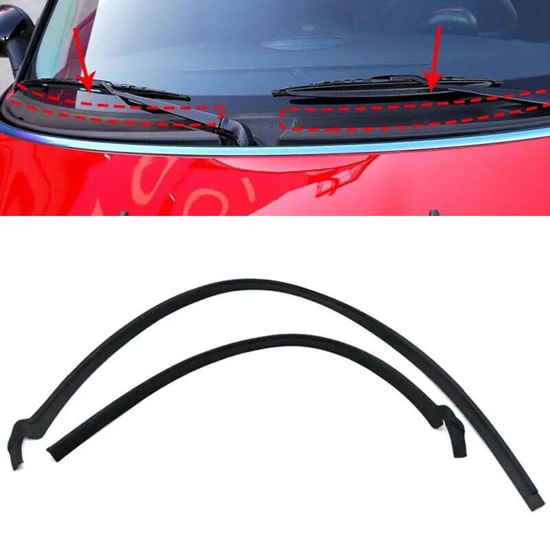2pcs Car Windshield Apron Cowl Trim Weatherstrip Rubber Seal 51132751209 51132751210 For BMW Mini Cooper S R55 R56 R57 2006-2015