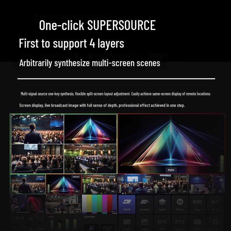 Runpu 6-Channel Embedded Live Broadcast Director System (CN version)