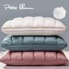 3D Bread White Goose Down Pillows Ergonomic Orthopedic Neck Pillows 100% Cotton Cover & Pinch Pleat Design