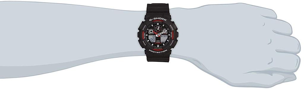 Casio CASIO Watch Black X Red Reimported Product G-SHOCK G-Shock Men's GA-100-1A4DR [Watch] [Item]