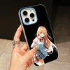 Чехол для телефона Angel Mahiru Shina для iPhone 17 16 15 14 13 12 11 Air Pro Max Plus Желейный Двухслойный Светло-голубой Чехол