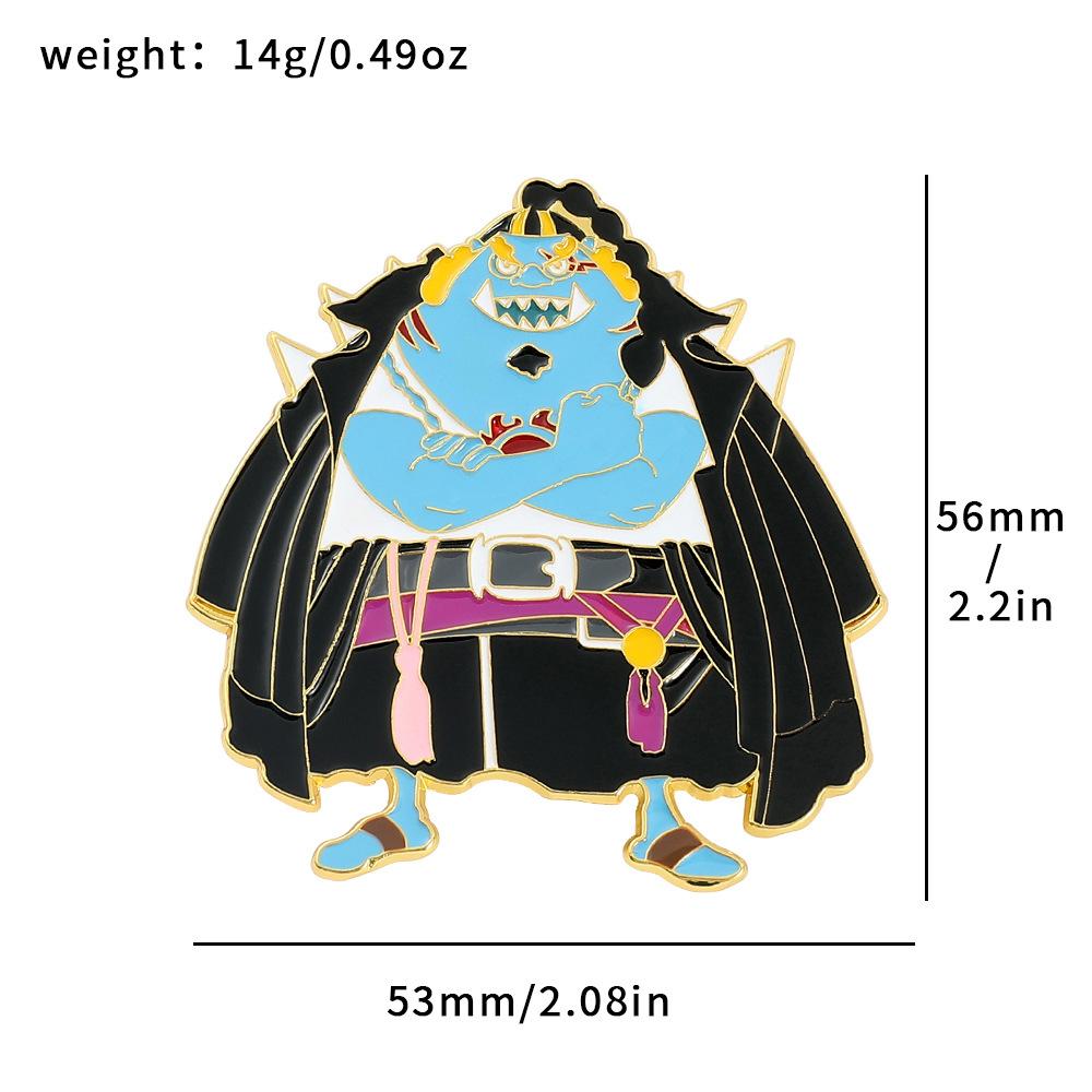 191 Штука Брошь ONE PIECE Металлический значок Riman Пираты Луффи Пины и аксессуары One Piece