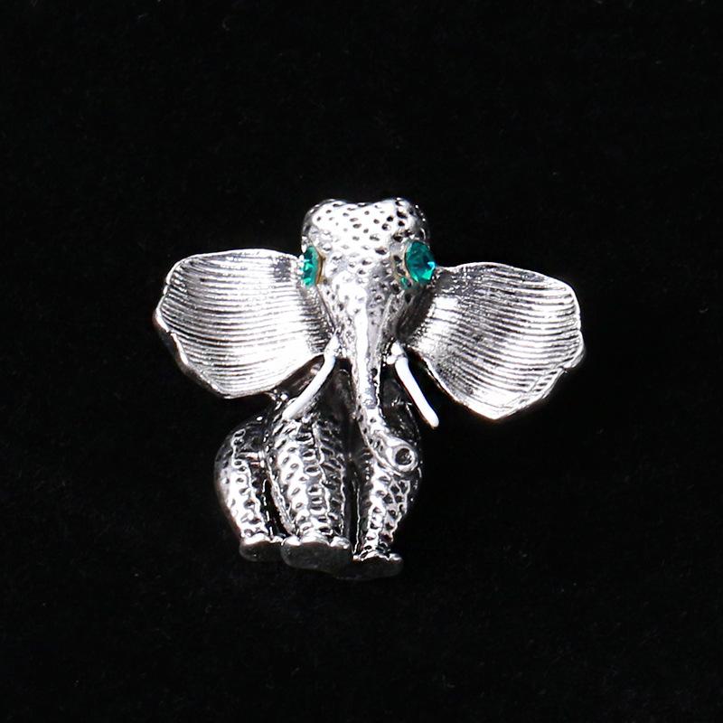 Blucome Модная брошь в виде носа слона для женщин, праздничное пальто, шарф, ретро-булавки из сплава с животными, ювелирные аксессуары