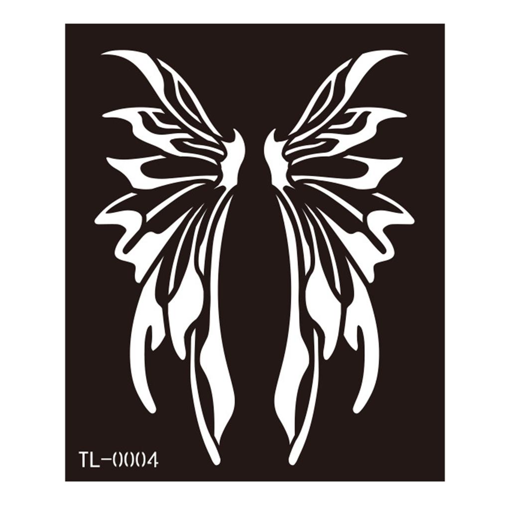 Трафареты для татуировок хной Трафареты для рисования на лице и теле Шаблоны для татуировок хной Временные наклейки для татуировок Многоразовые