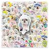 50 Maltese Graffiti Stickers Cute Dog Ins Style Creative Decorative Water Cup Computer Mobile Phone Case Stickers