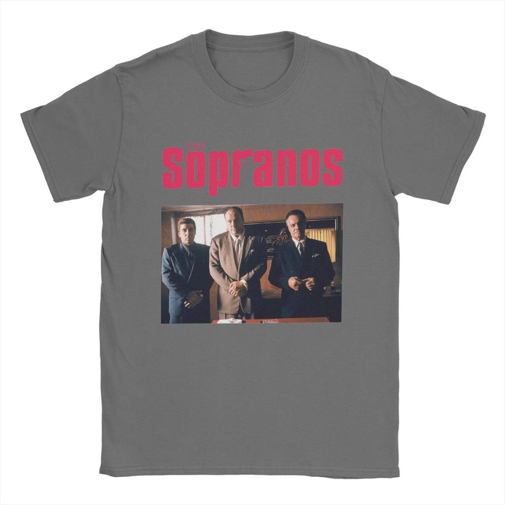 Casual The Sopranos TShirt for Unisex Crewneck Cotton T Shirts Movie Short Sleeve Tees Unique Clothing