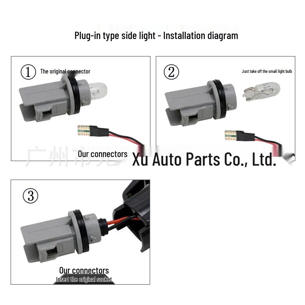 Светодиодный динамический указатель поворота, дымчатый черный кристалл, боковой свет для 3 серии E46.