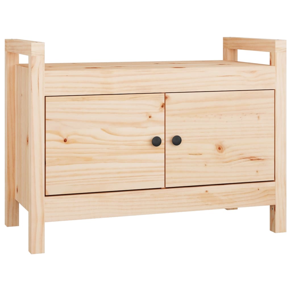 Hallway Bench 80x40x60 cm Solid Wood Pine