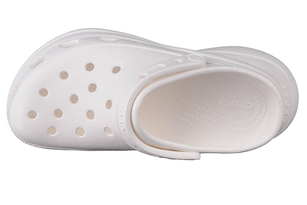 Crocs W Classic Bae Clog, Женские белые шлепанцы