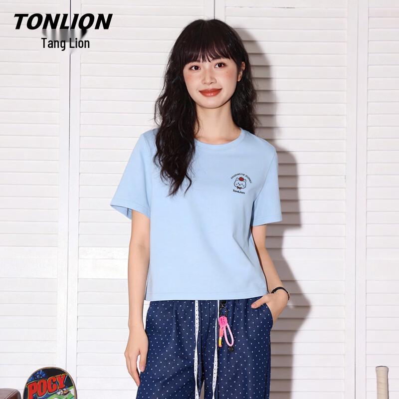 TonLion Women's 100% Cotton Short-Sleeve T-Shirt