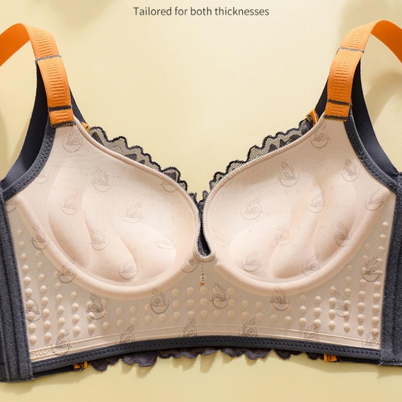 Теплое нижнее белье без стального кольца, бюстгальтер с боковым сбором, антипровисающий бюстгальтер с боковой грудью