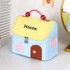 Large Capacity Cute Cabin Makeup Bag House-shaped Toiletry Storage Bag  Outdoor