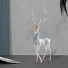 Elk Figurine Animal Decor Resin Sculpture for Living Room Shelf Centerpiece