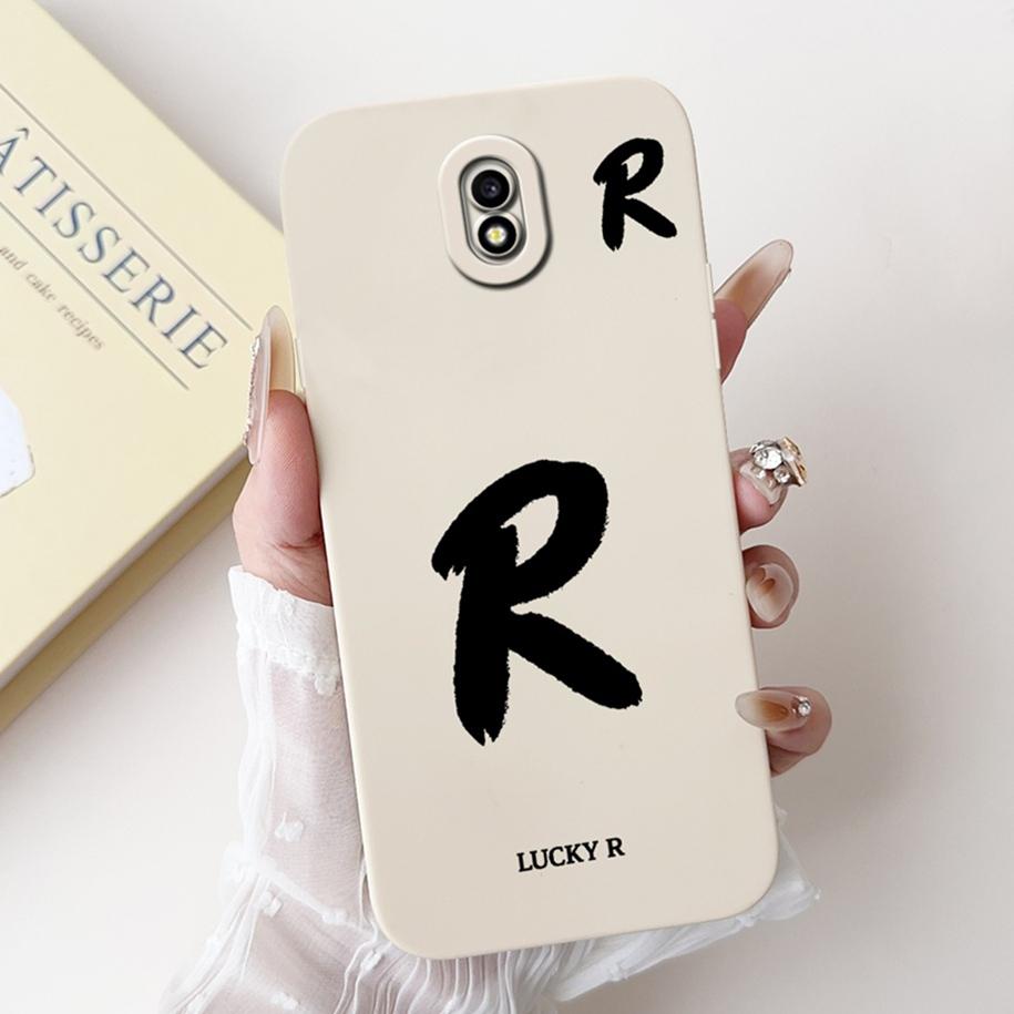 For Samsung Galaxy J7 2017 Case J730F Cover Lucky Letters Soft Silicone Protective Cover For Samsung J3 J5 Pro 2017 J7Pro Bumper