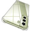 Protective Case - BOOLING - for Samsung Galaxy S21FE - Solid Silicone - Transparent - Reinforced Protection