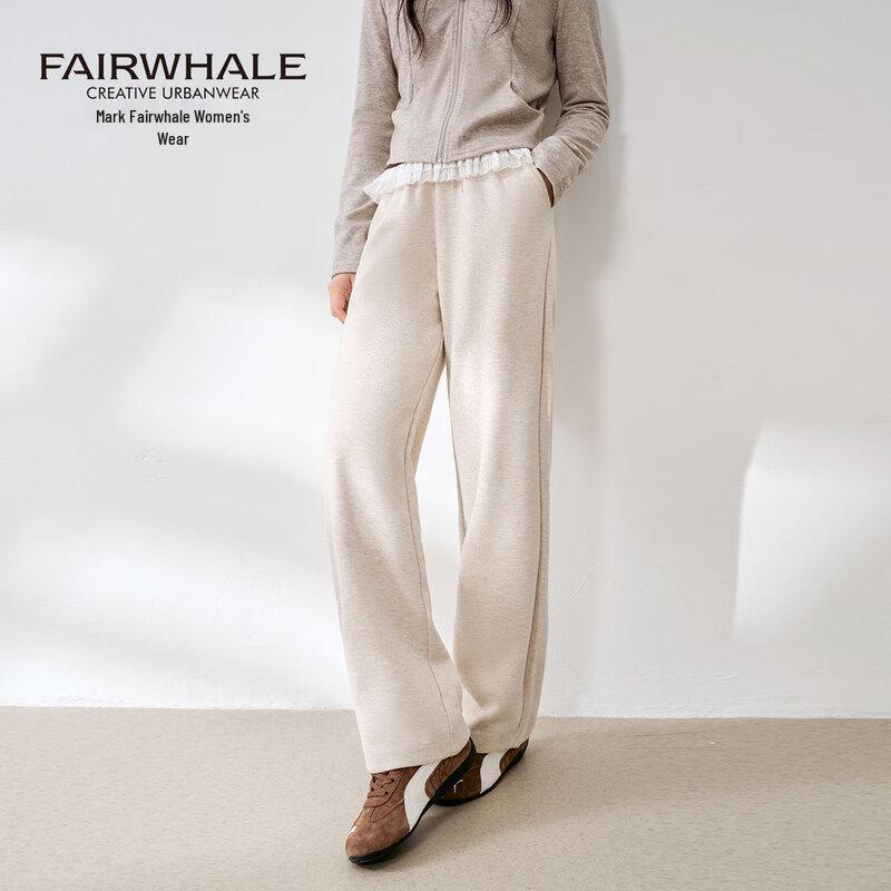 Mark Fairwhale Women's Wool Blend High-Waist Leisure Pants