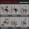 Multi Exercise Adjustable Weight Bench With Bench Press Rack