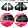 Спойлер накладка на заднее боковое окно для VW Golf 4 Golf 5 Golf 6 Golf 7 MK4 MK5 MK6 MK7 MK7.5 MK8 Крышка жалюзи окна Жалюзи Вентиляционные отверстия