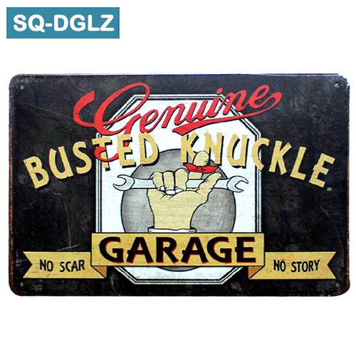 [SQ-DGLZ] Горячая MUSCLE CAR GARAGE Металлическая вывеска Магазин Настенный декор Оловянная вывеска Винтажные металлические вывески Домашний декор Живопись Таблички Художественный постер