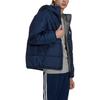 adidas Мужская толстовка с капюшоном Originals Solid Color Logo Zip-Up, синяя, HM2462
