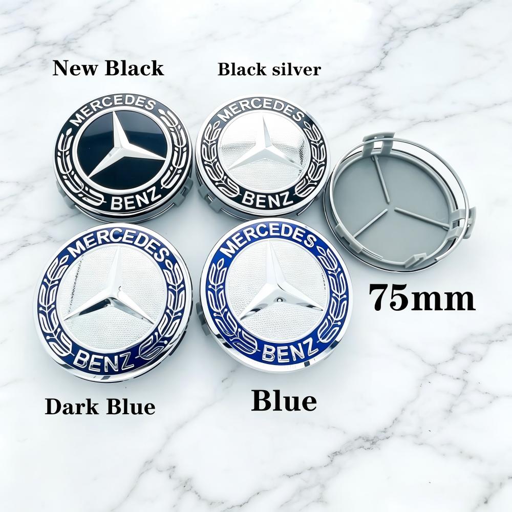 4pcs 75mm Car Wheel Center Logo Hub Cap For Mercedes Benz B/C/E/S W211 W205 W213 W203 C218 A207 CLA CLS E Class accessories CI1