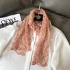 Romantic Sweet Mori Lace Scarf Female Korean Version Embroidered Lace Silk Scarf Japanese Versatile Spring and Summer New