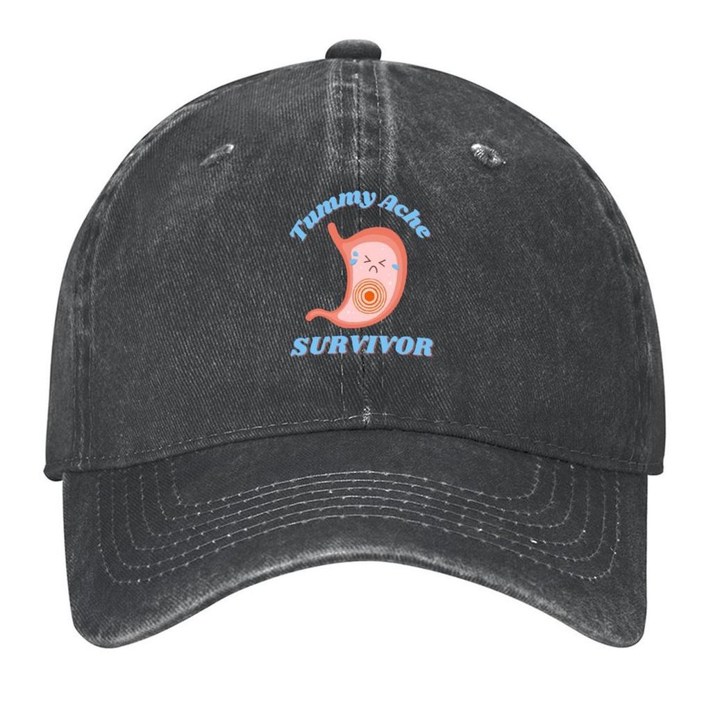Vintage Tummy Ache Survivor Cute Kawaii Baseball Cap luxury woman cap Dropshipping luxury caps Icon Mens Hats Womens