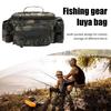 Large Capacity Fishing Gear Bag Waterproof Oxford Cloth Multi-Pocket Multifunction Lure Rod Line Holder Fishing Accessories Shoulder Bag Organizer