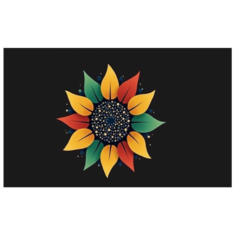 Durable Material Artistic Banner Sunflower Banner Vibrant Colors for Photo Shoot Event Backdrop Exhibition Display