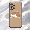 Милый Мультяшный Ежик Чехол для Телефона Для Samsung S25,S24,S21,S22,S23,S30,Ultra,S20,Plus,Fe,Lite,Note,10,9,5G Черный Чехол