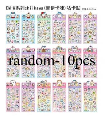 1/20Sheets Mix Kawaii Chiikawa Anime Stickers Cute Hand Acount Suitcase Phone Case Laptop Stickers Kids Toys Gifts