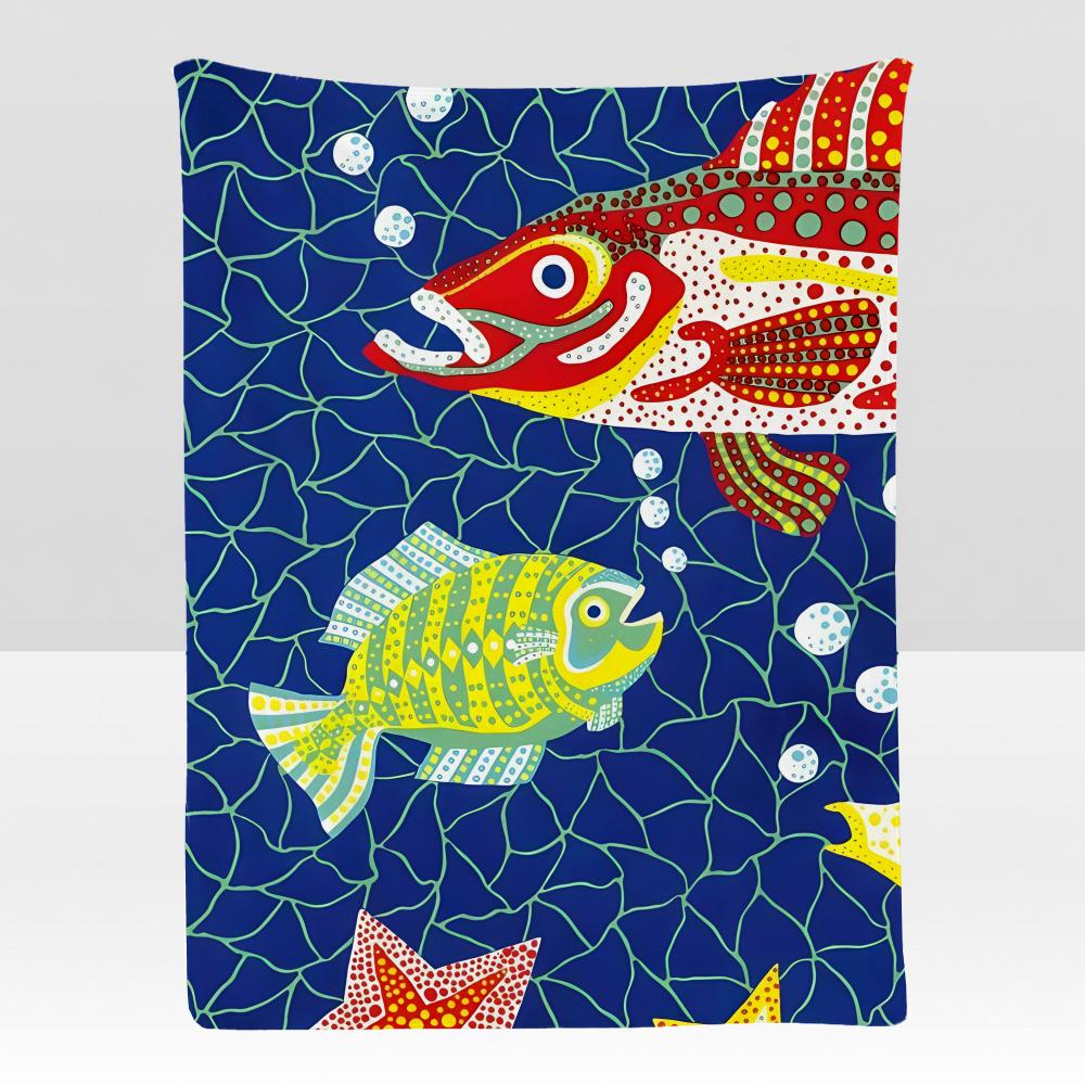 artist YYayoi KKusama Throw Soft Flannel Blanket for Bed Bedroom Sofa Picnic Throw Skinfriendly Breathable Gift Cover