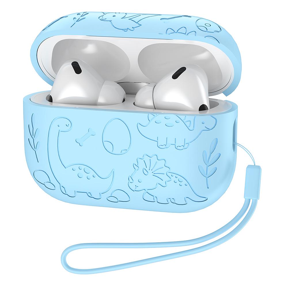 Защитный силиконовый чехол для AirPods 4-го поколения - Однотонный, Милый, Мягкий чехол для AirPods Pro 3