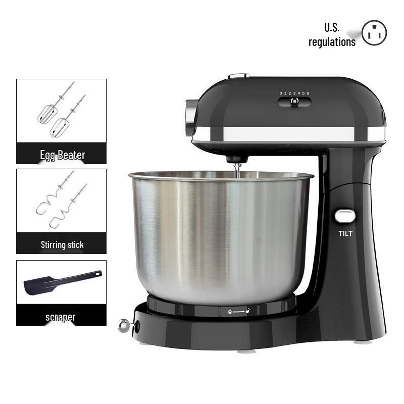 US & European Multifunction Stand Mixer: Automatic Dough Mixer, Egg Beater, Blender for Home Use