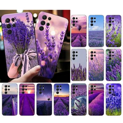 Чехол для телефона с изображением лавандового цветка для Samsung S24 S23 S22 S21 S20 Ultra S20 S22 S21 S23 S20 FE S24 Plus