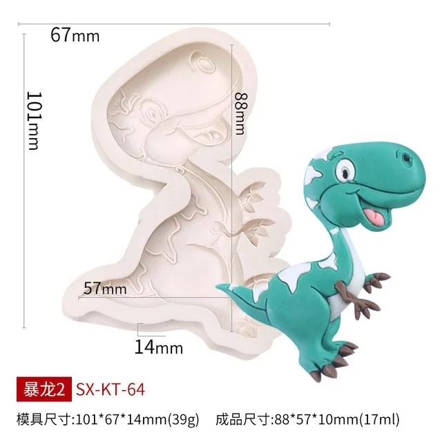 Мультяшная силиконовая форма для помадки с изображением животных из мультфильмов, шоколадная вставка, форма для украшения торта, креативная форма для выпечки своими руками