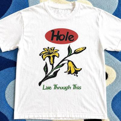 Hole Live Through This Graphic Vintage Tee, Music Band 90s Tshirt